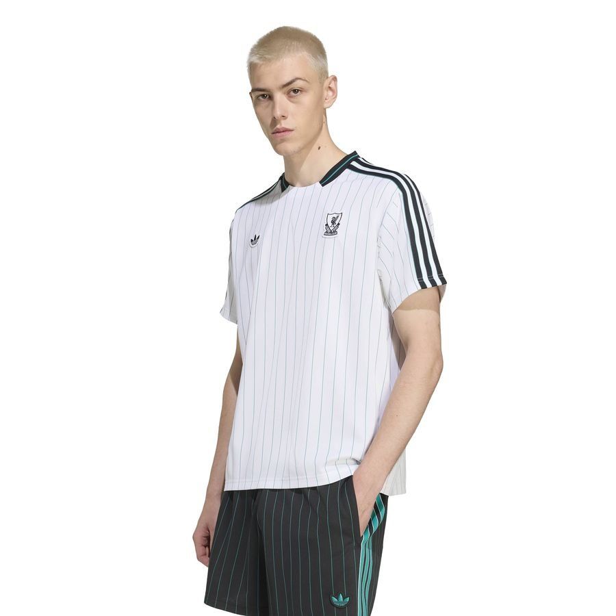 Liverpool T-Shirt Terrace Icons - White/Sea Green - Men's-SoccerKits Hub | Buy Soccer Jerseys Online